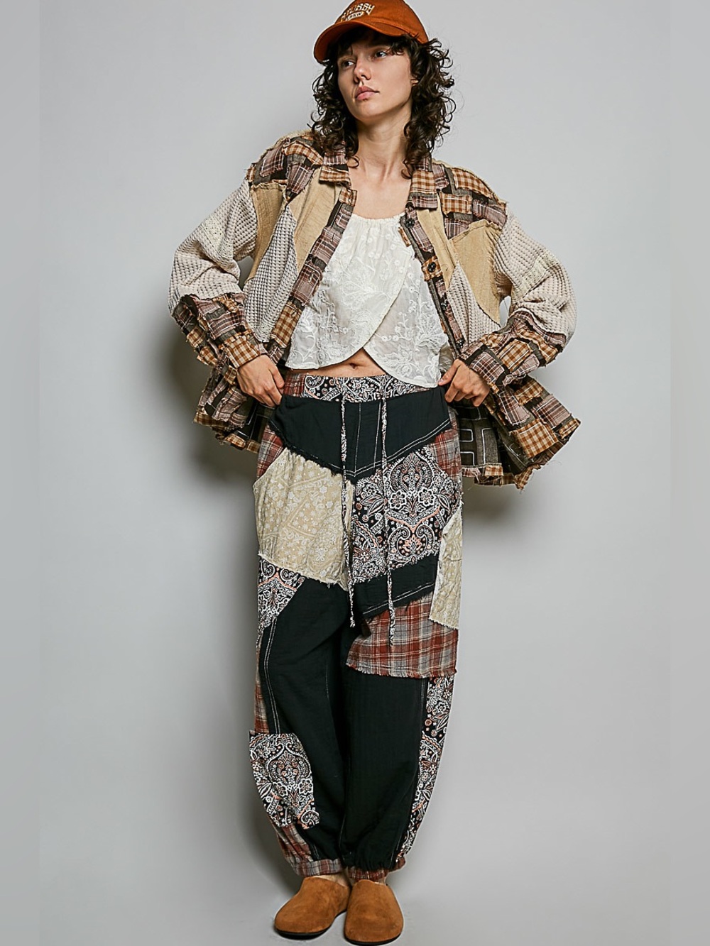 POL “Sundance Plaid” Oversized Shacket Jacket Boho Western Fall Layering | Coco - Picture 5 of 7